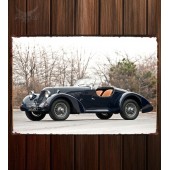 Металлическая табличка Aston Martin-Jaguar C-Type Roadster